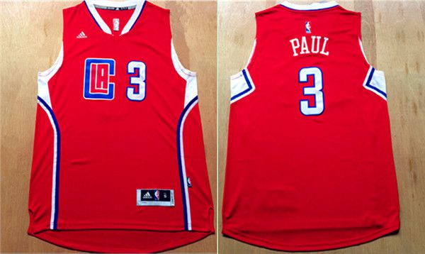 Men Los Angeles Clippers 3 Paul Red Adidas NBA Jerseys